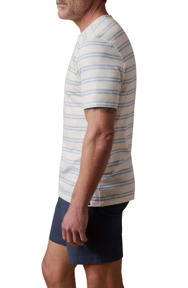 Faherty Sunwashed Stripe T-Shirt, Alternate, color, Clear Sky Stripe