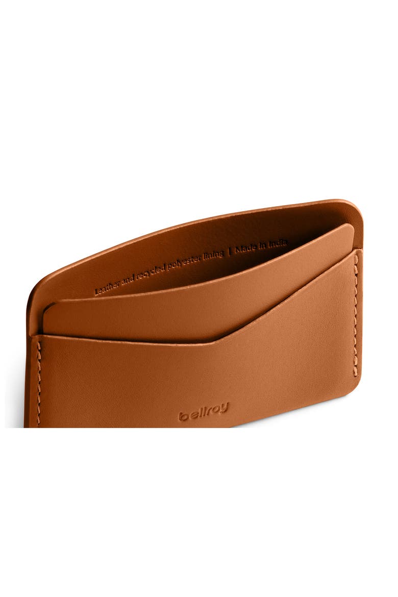 Leather RFID Card Case, Alternate, color, CARAMEL