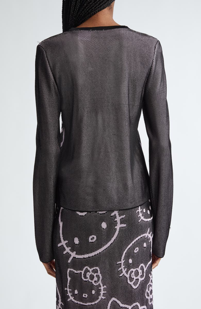 CHET LO x Sanrio Hello Kitty<sup>®</sup> Vertigo Intarsia Sweater, Alternate, color, Black/ Pink