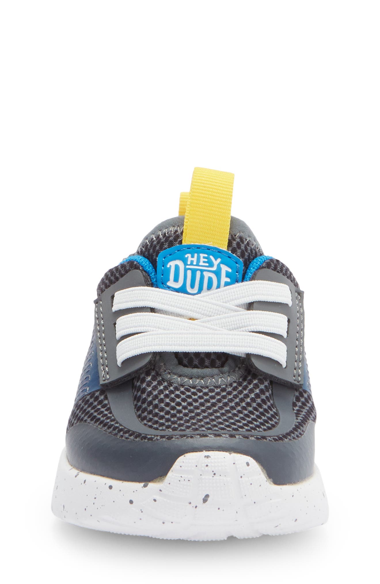 Hey Dude Kids' Sirocoo Play Sneaker, Alternate, color, Varsity Dark Grey/ Blue