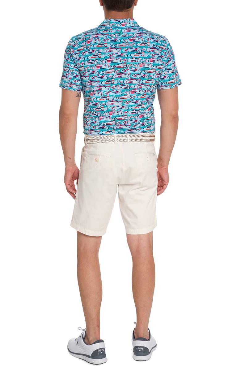 Robert Graham Auto Expo Short Sleeve Performance Golf Polo, Alternate, color, Jade Green
