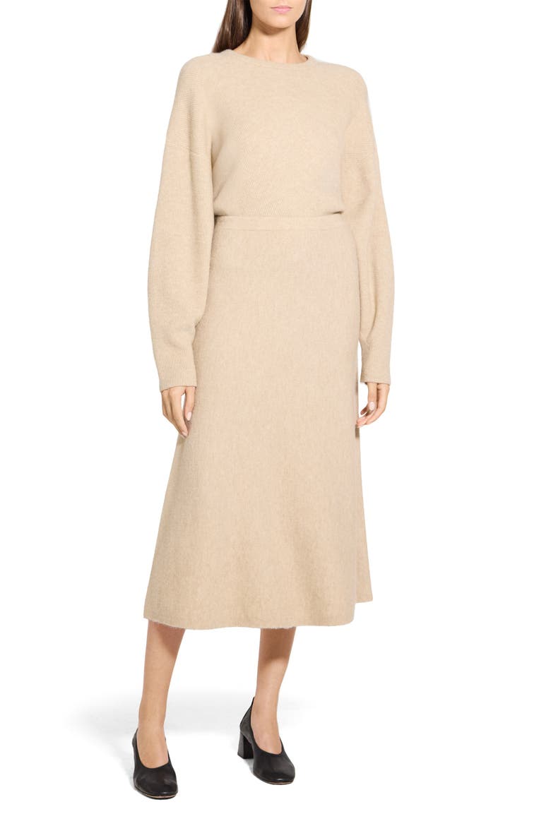 Astor Wool Blend Flare Skirt, Alternate, color, BEIGE - V47