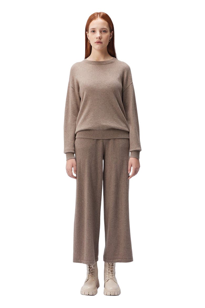 Cashmere Asymmetrical Sweater, Main, color, taupe