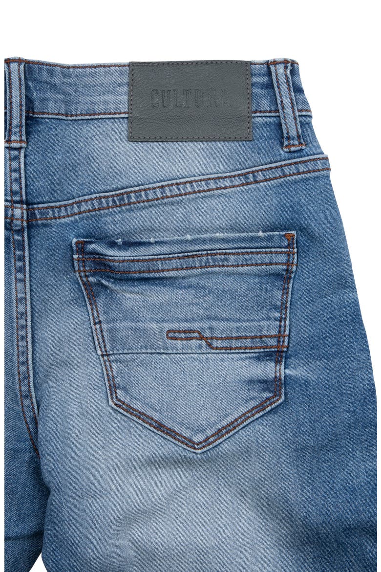 Kids' Cultura Stretch Straight Leg Jeans, Alternate, color, MED BLUE