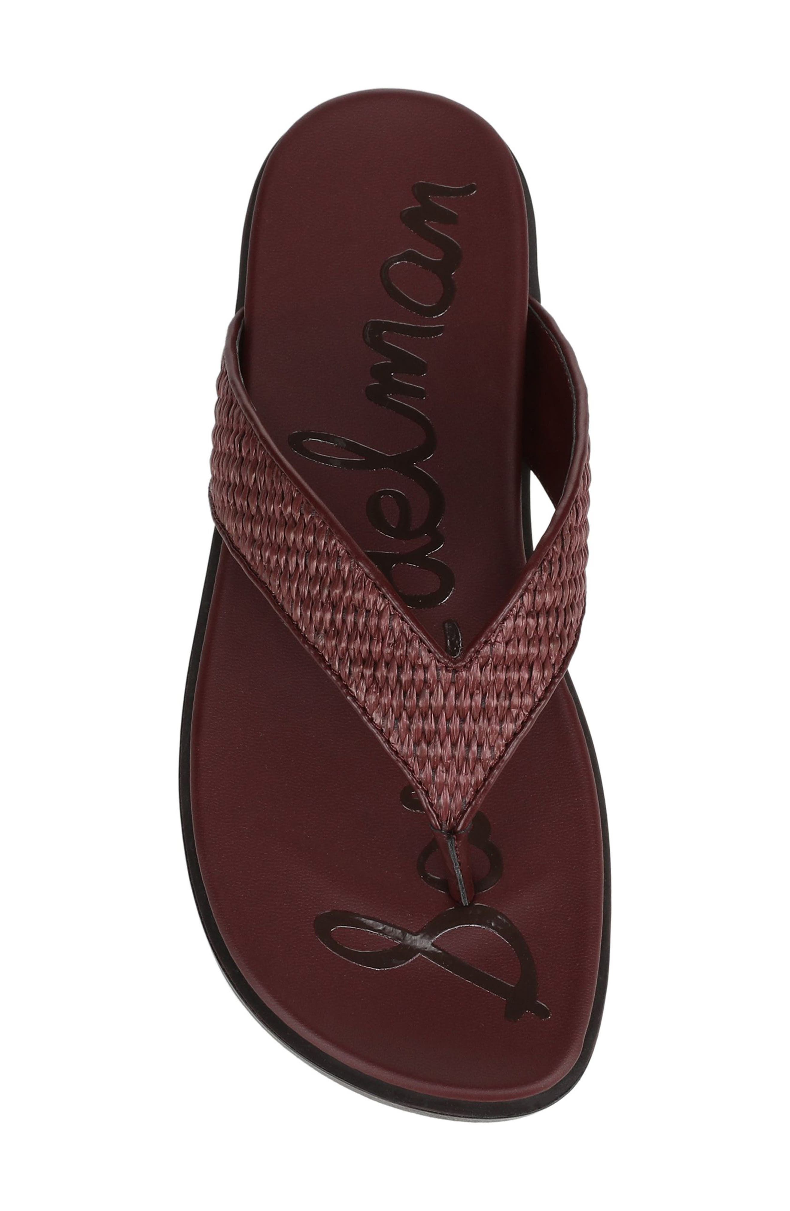 Lila Flip Flop, Alternate, color, BRICK