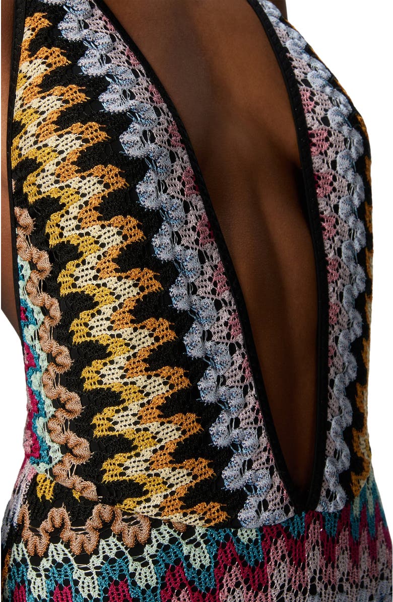 Missoni One-piece Swimsuit In Lamé Viscose Lace, Alternate, color,