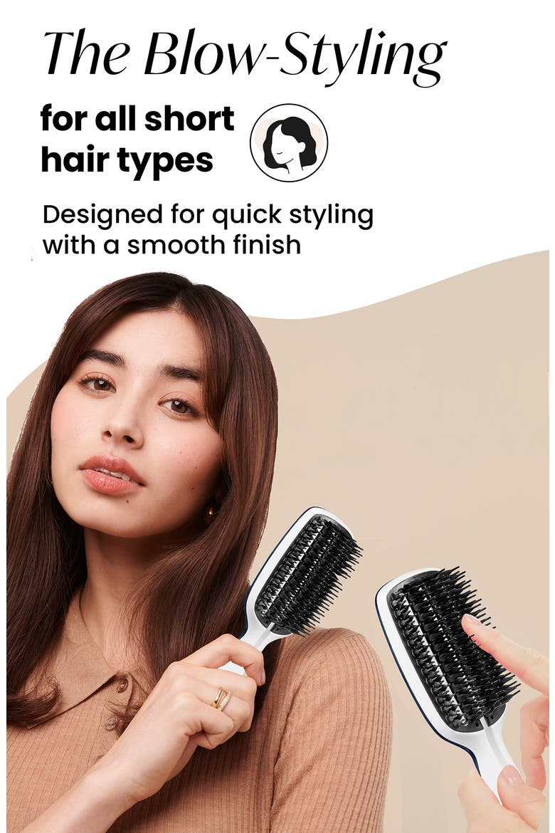 Blow Styling Half Paddle Brush, Alternate, color, NAVY/ CREAM