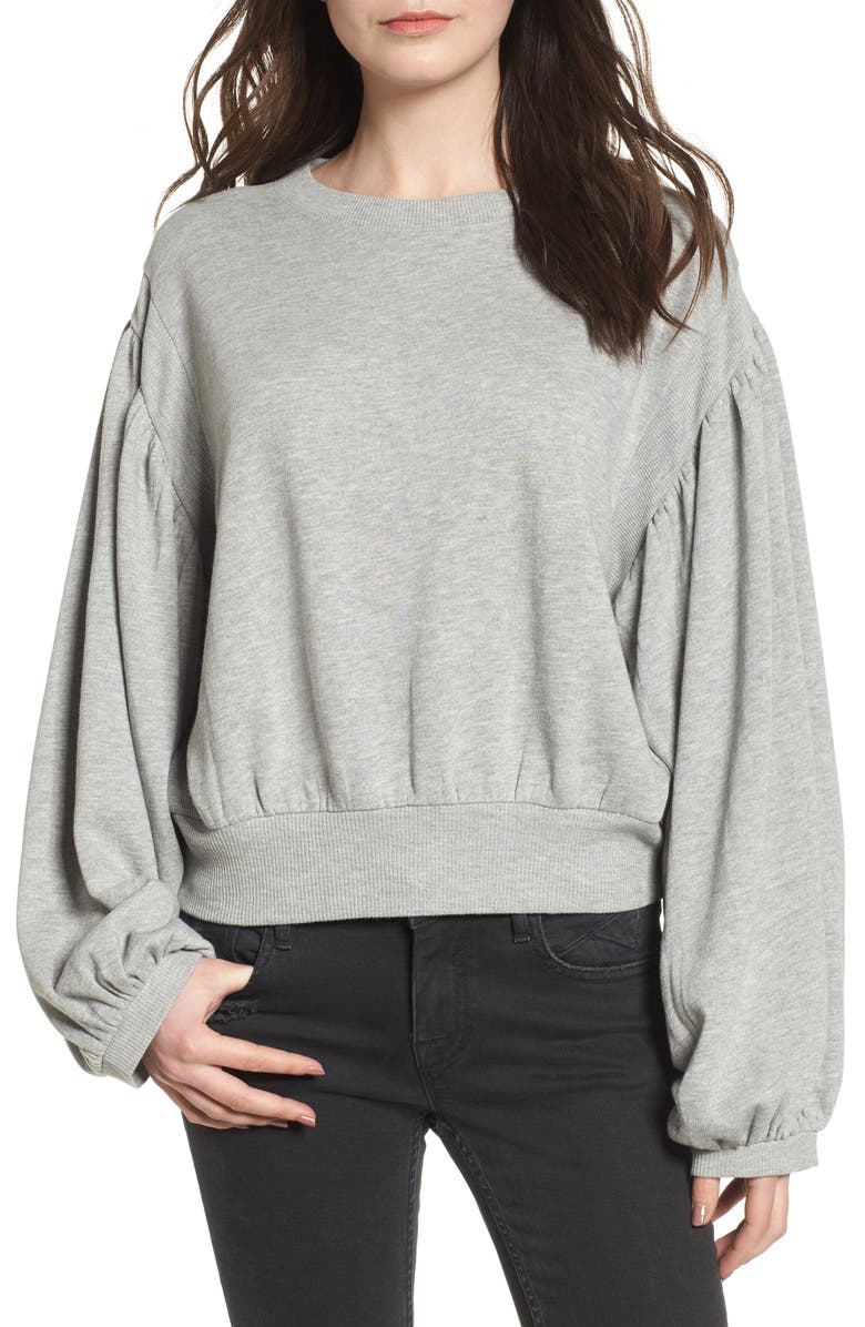 BP. Puff Sleeve Sweatshirt, Main, color,