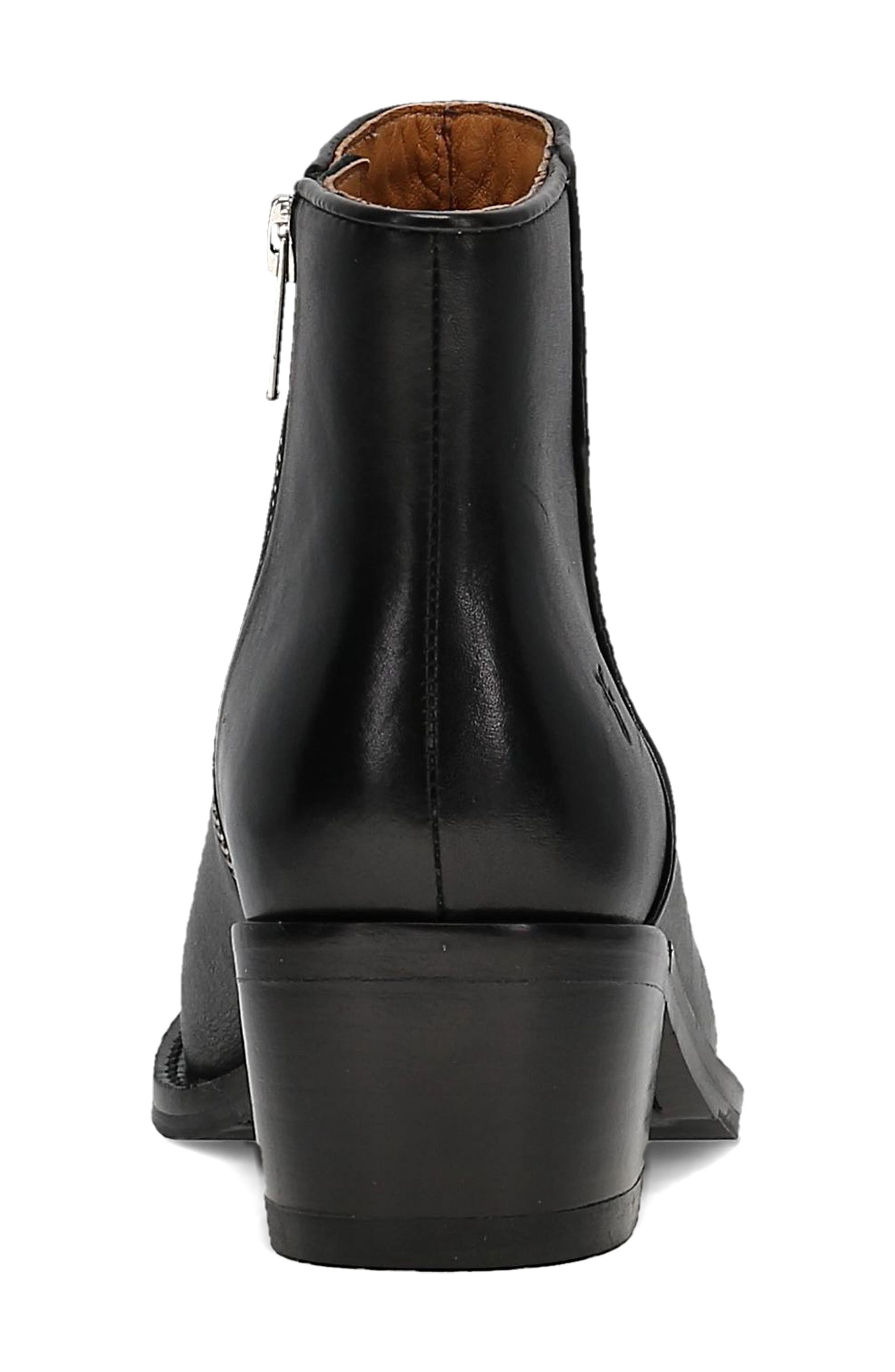 Frye Carson 2 Piping Bootie, Alternate, color, Black