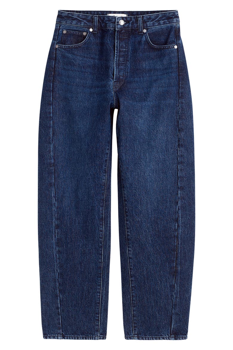 Curvy Pieced Barrel Jeans, Alternate, color, MCKINNEY WASH