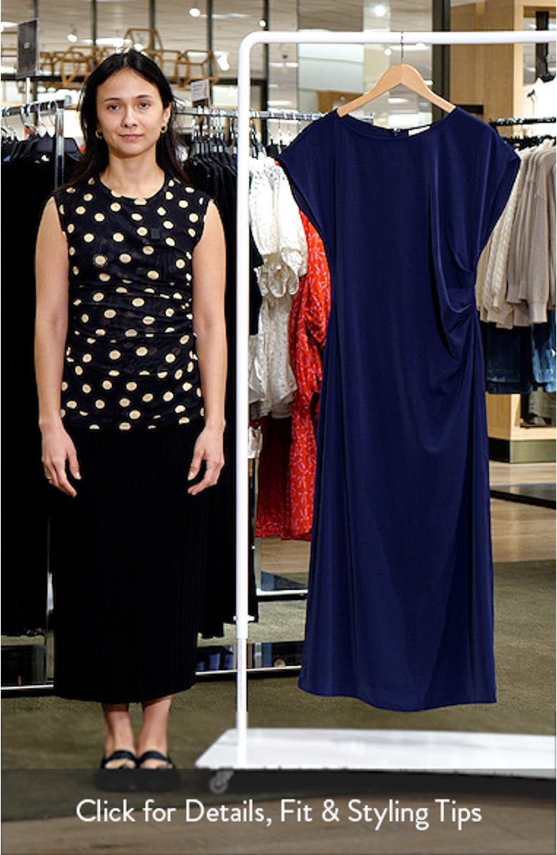 Cap Sleeve Midi Dress, sales video thumbnail