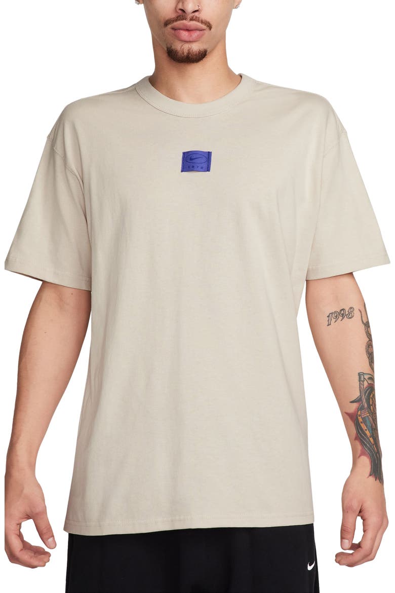 Sportswear Max90 Swoosh Label T-Shirt, Main, color, LIGHT OREWOOD BROWN