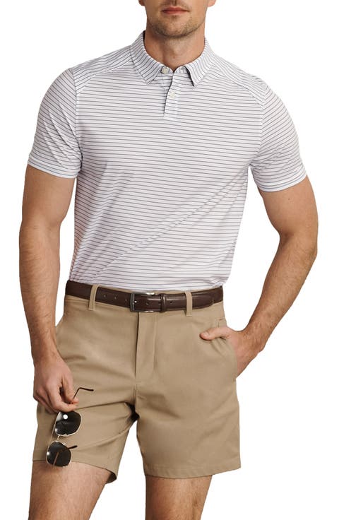 Commuter Stripe Slim Fit Performance Polo