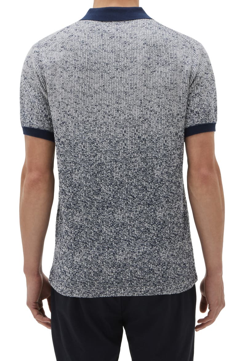 Mission Hill Ombré Johnny Collar Polo, Alternate, color, BLUE/ WHITE/ GREY