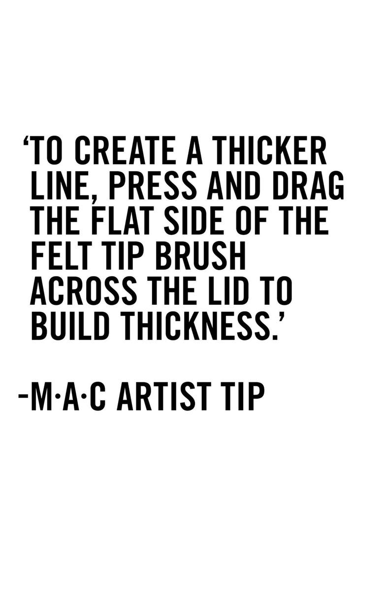 MAC Cosmetics Brushstroke Liquid Eyeliner Pen, Alternate, color, Brushblack