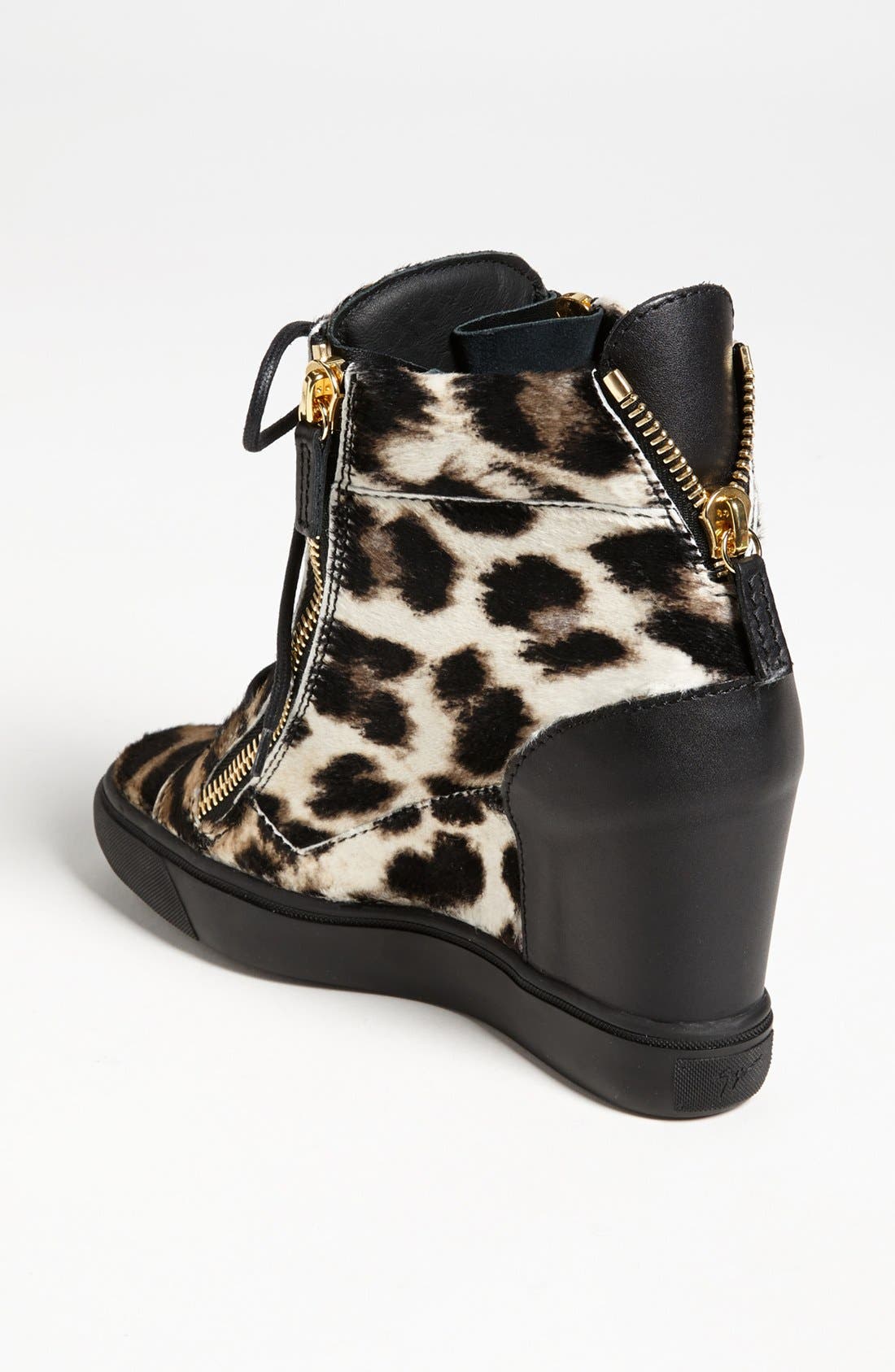 Giuseppe Zanotti Wedge Sneaker, Alternate, color, 