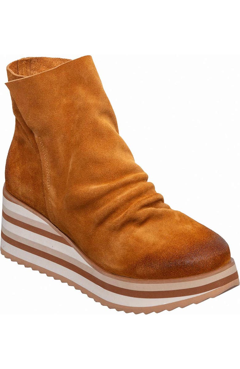 ANTELOPE Kirsten Platform Wedge Boot, Main, color, Cognac
