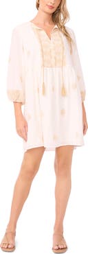 Vince Camuto Floral Brocade Shift Minidress