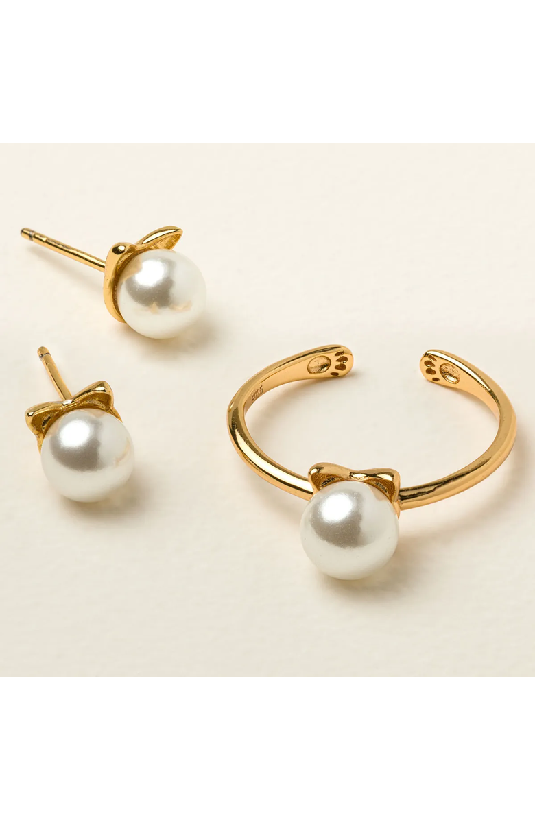 Uncommon Goods Cat Lady Earrings, Alternate, color,