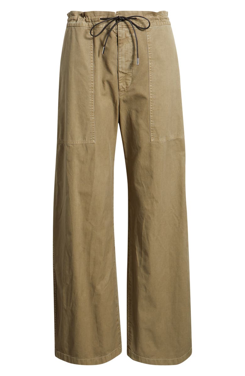 FRAME The Gallery Drawstring Waist Cotton Utility Pants, Alternate, color, 