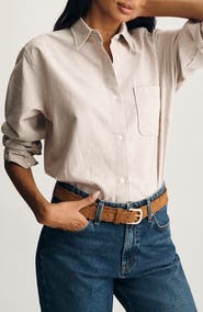 Mavi Jeans Stripe Cotton Button-Up Shirt