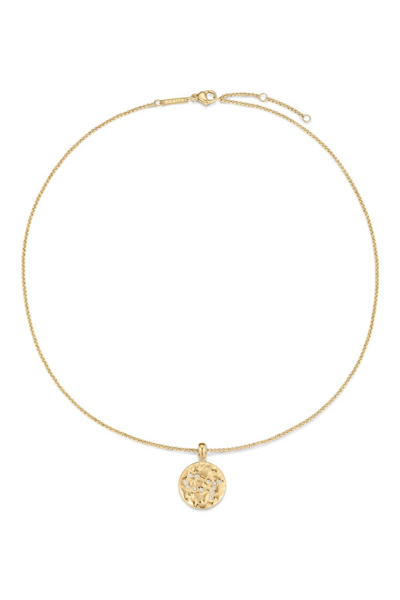Zodiac Talisman Necklace, Main, color, GOLD - GEMINI