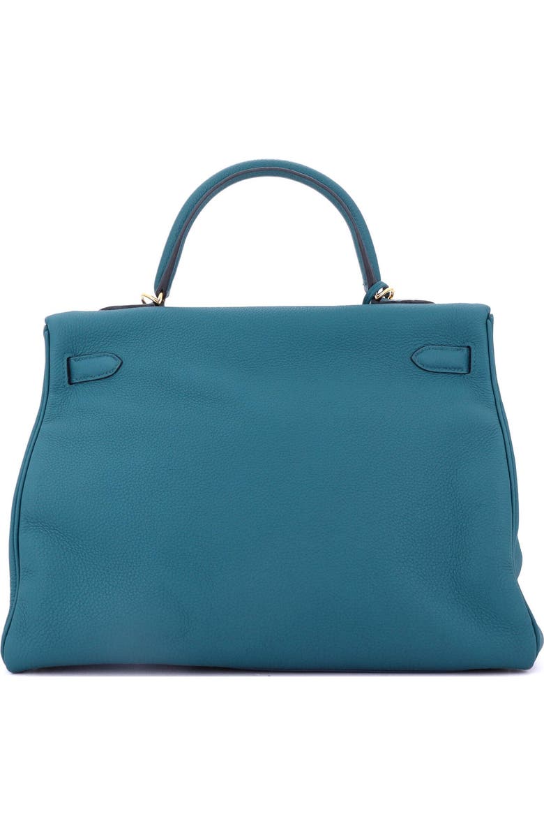 Pre-Owned Hermes Kelly Handbag Blue Togo with Gold Hardware 35, Alternate, color, Cobalt