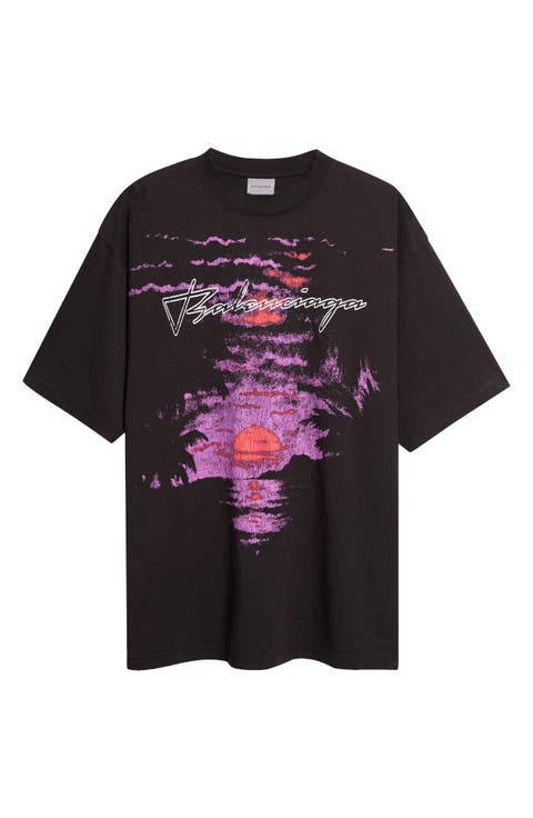 Dream Distressed Cotton Jersey Graphic T-Shirt