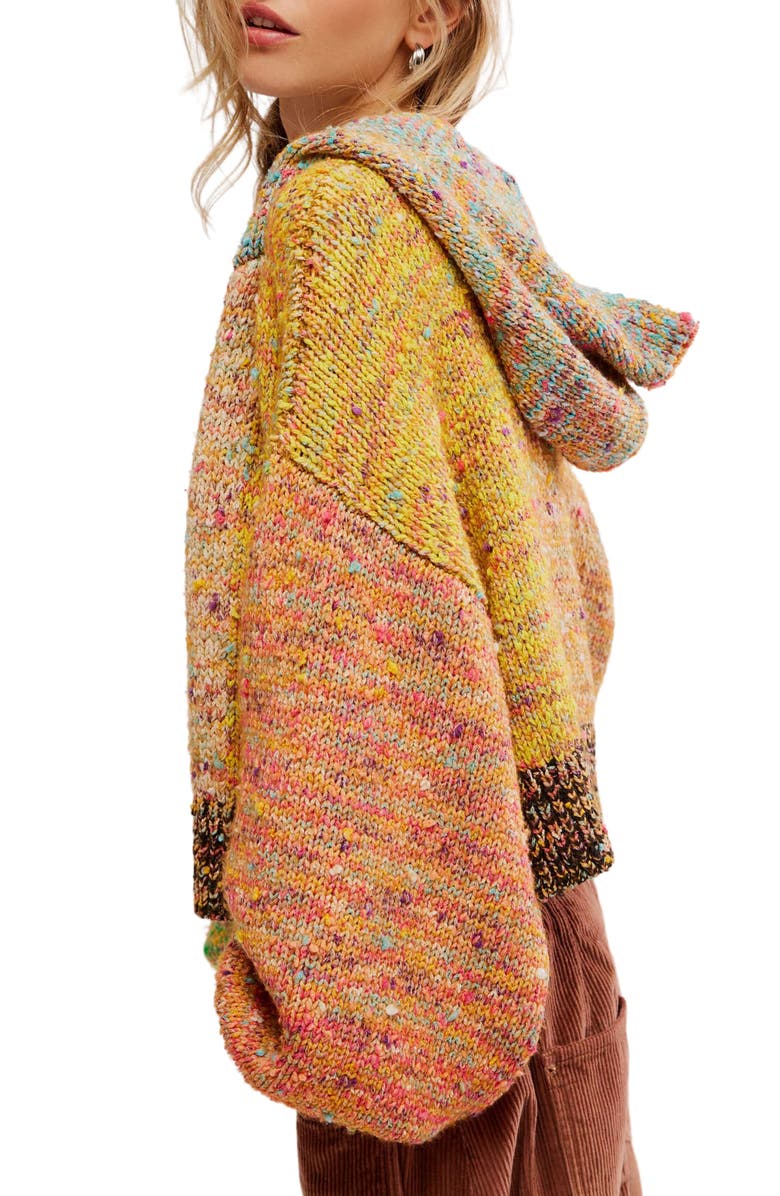 Free People Vibe Check Hooded Sweater, Alternate, color, 