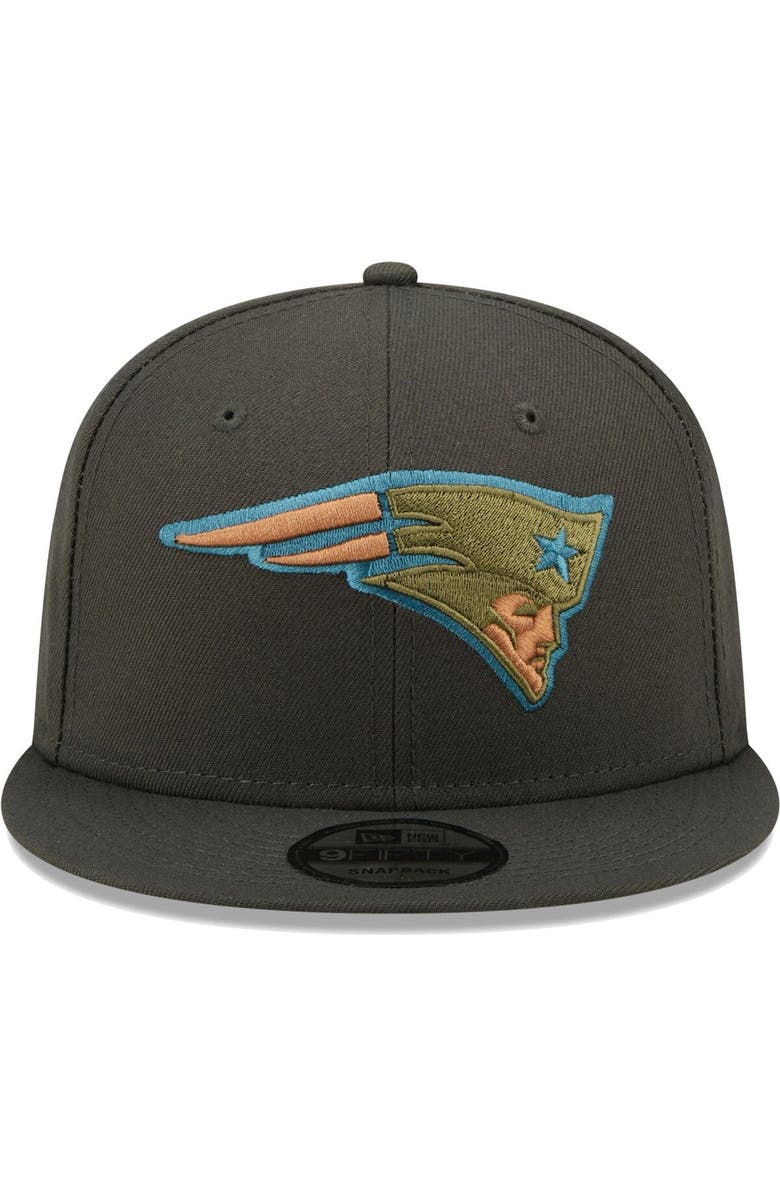 New Era Men's New Era Graphite New England Patriots Color Pack Multi 9FIFTY Snapback Hat, Alternate, color, 