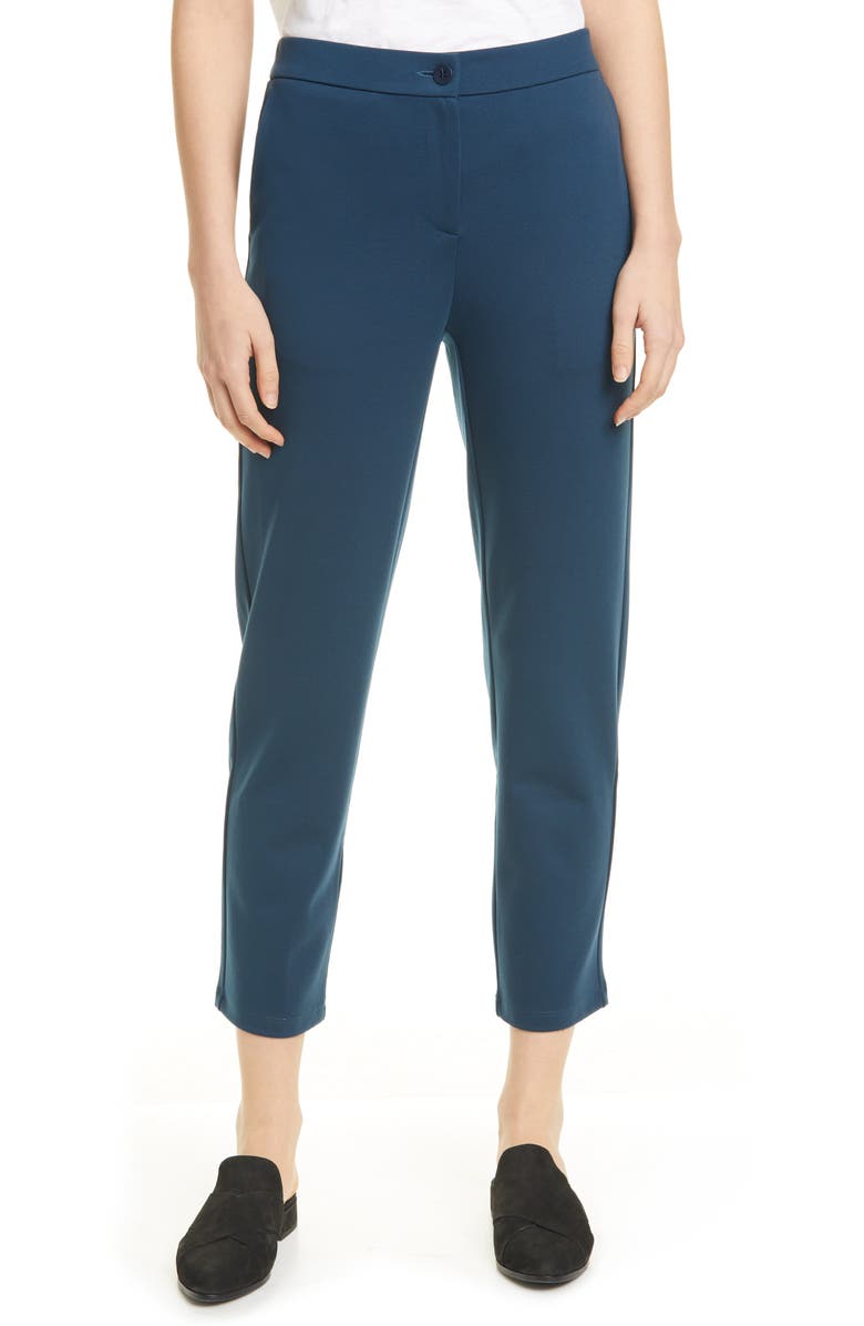 Eileen Fisher Slouchy Tencel<sup>®</sup> Lyocell Blend Ankle Pants, Main, color, 