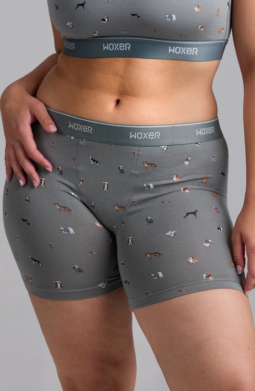 Woxer Baller Pad Liner Ultra-soft 5-inch Boxer Briefs In Gray