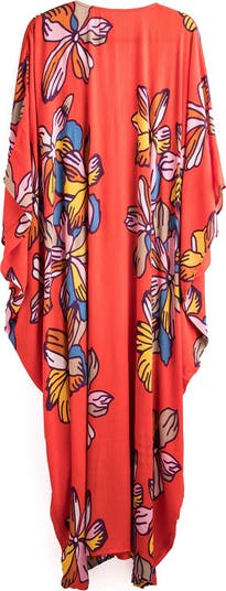 Floral Cover-Up Kaftan