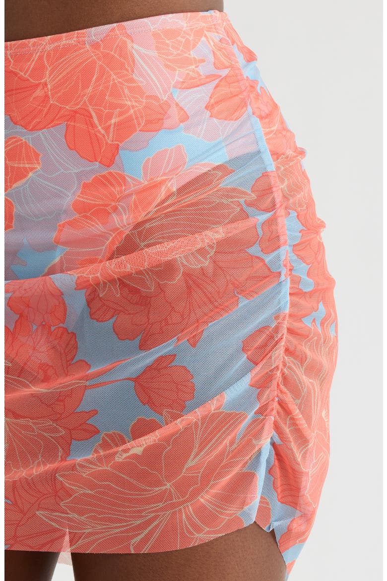 Tawnie Skirted Bikini Bottoms, Alternate, color, SKY BLUE PEONIES
