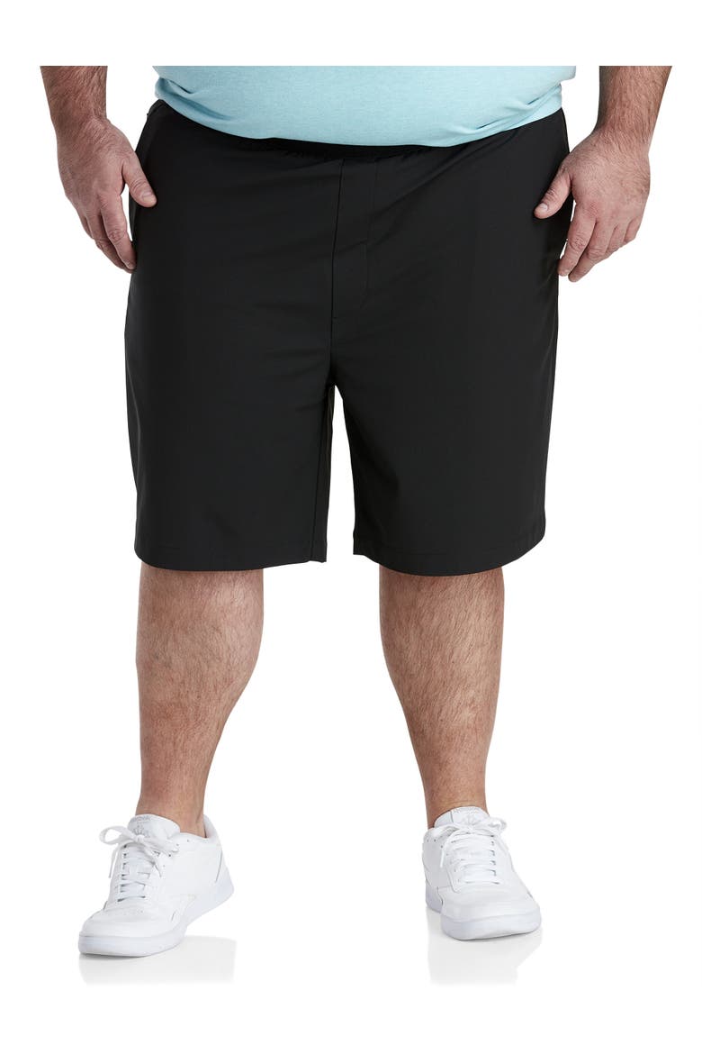 Big & Tall Commuter Shorts, Main, color, BLACK