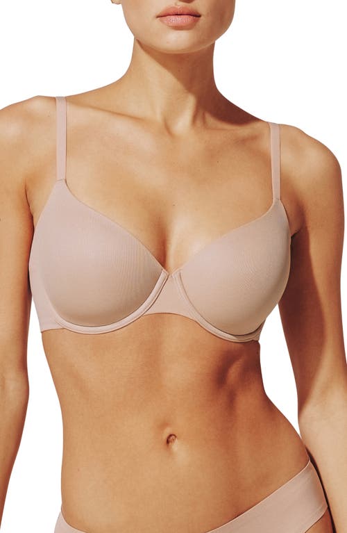 Thirdlove Comfortstretch Underwire Back Smoothing T-shirt Bra In Neutral