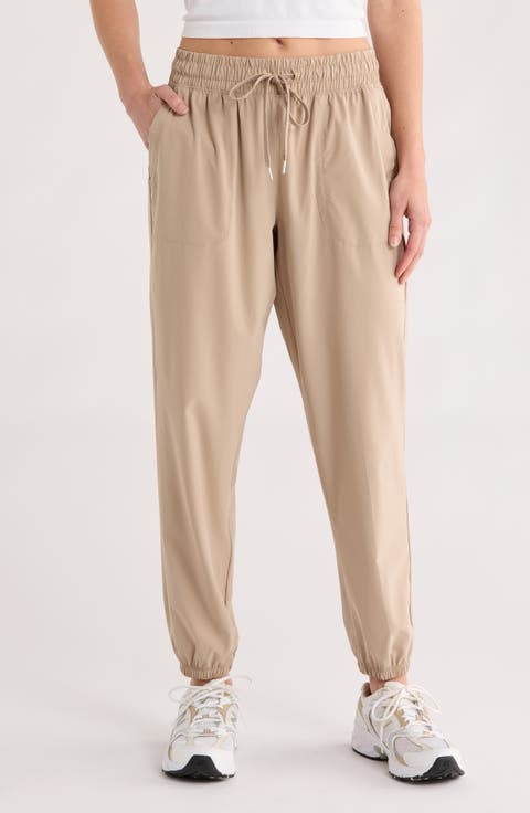 Napa Woven Cropped Joggers
