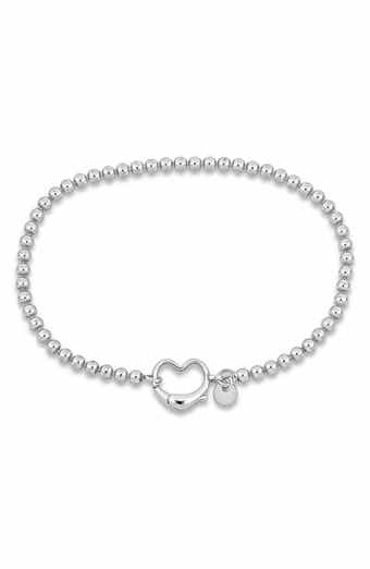 DELMAR Beaded Heart Clasp Bracelet