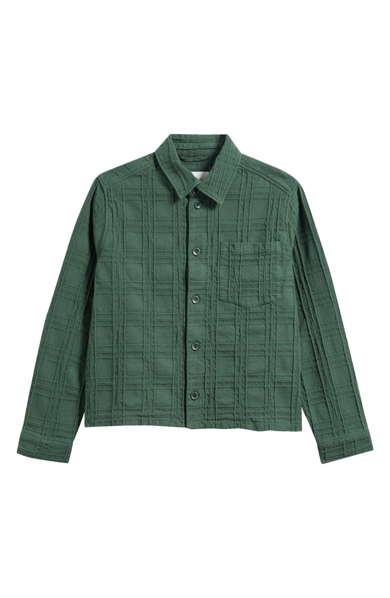 Percival Canyon Heavyweight Check Overshirt, Main, color, Forest