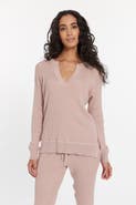 LEIMERE Cabo Split Neck Top