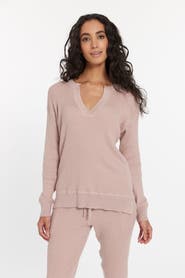 LEIMERE Cabo Split Neck Top