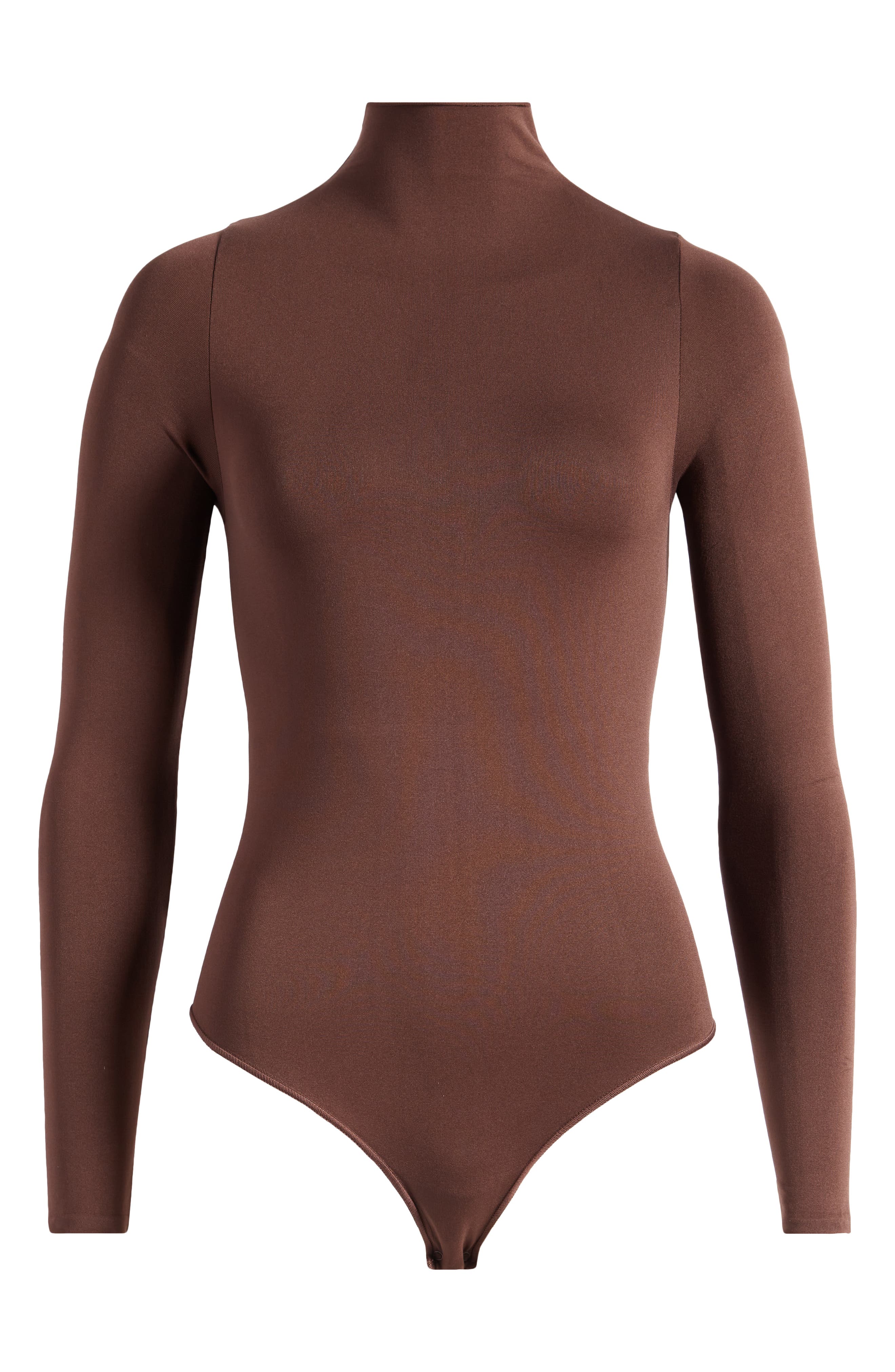 SKIMS Essential Bodysuits Mock Neck Long Sleeve Bodysuit (Women 