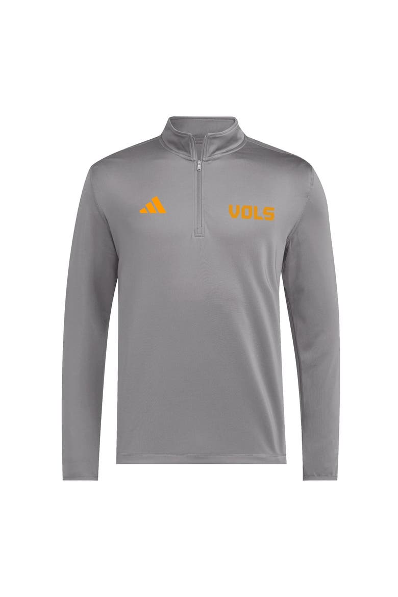 Men's adidas  Gray Tennessee Volunteers Ultimate365 Cozy Quarter-Zip Top, Alternate, color, Gray