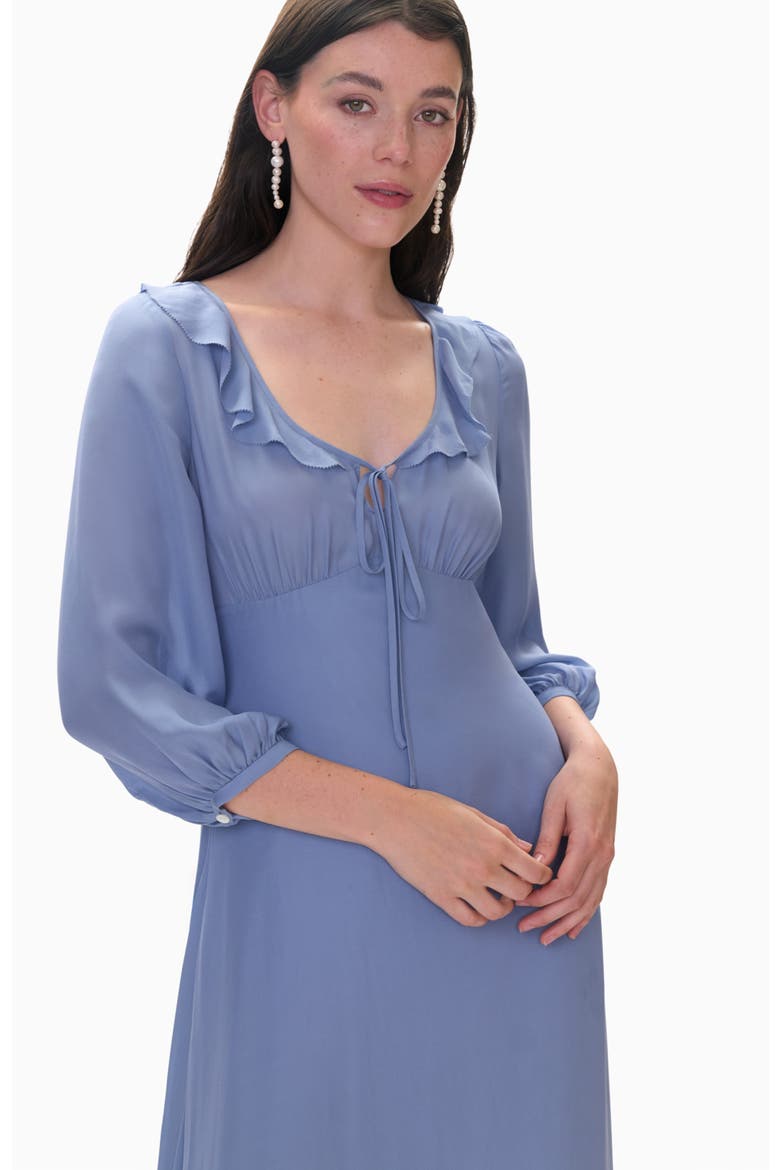 Cecilia Ruffle Dress, Alternate, color, Cornflower