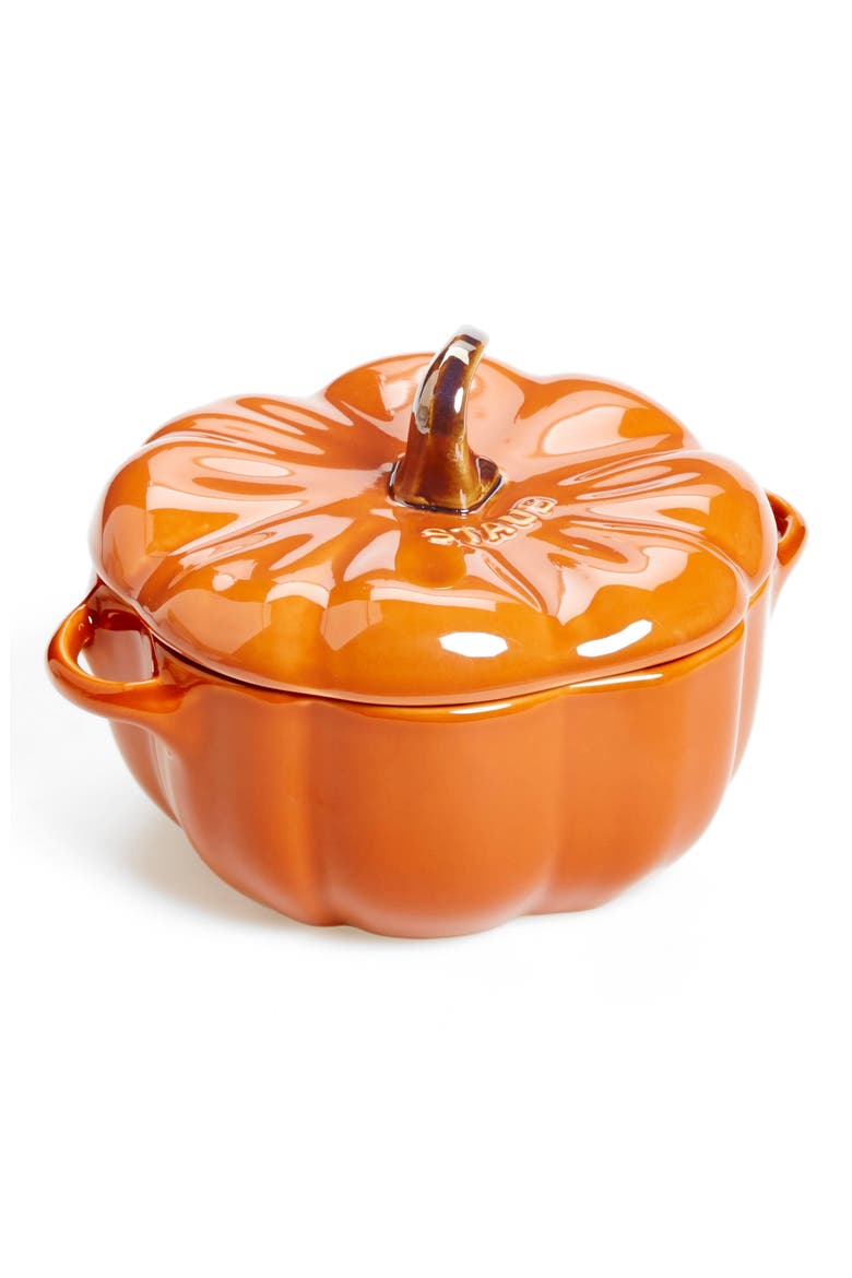 1/2 Quart Pumpkin Cocotte, Alternate, color, BURNT ORANGE
