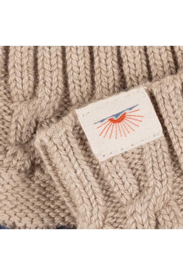 Fairisle Glove, Alternate, color, Oatmeal Heather