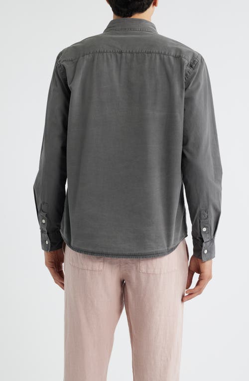 Alex Crane  Pac Organic Cotton Button-up Shirt In Gray