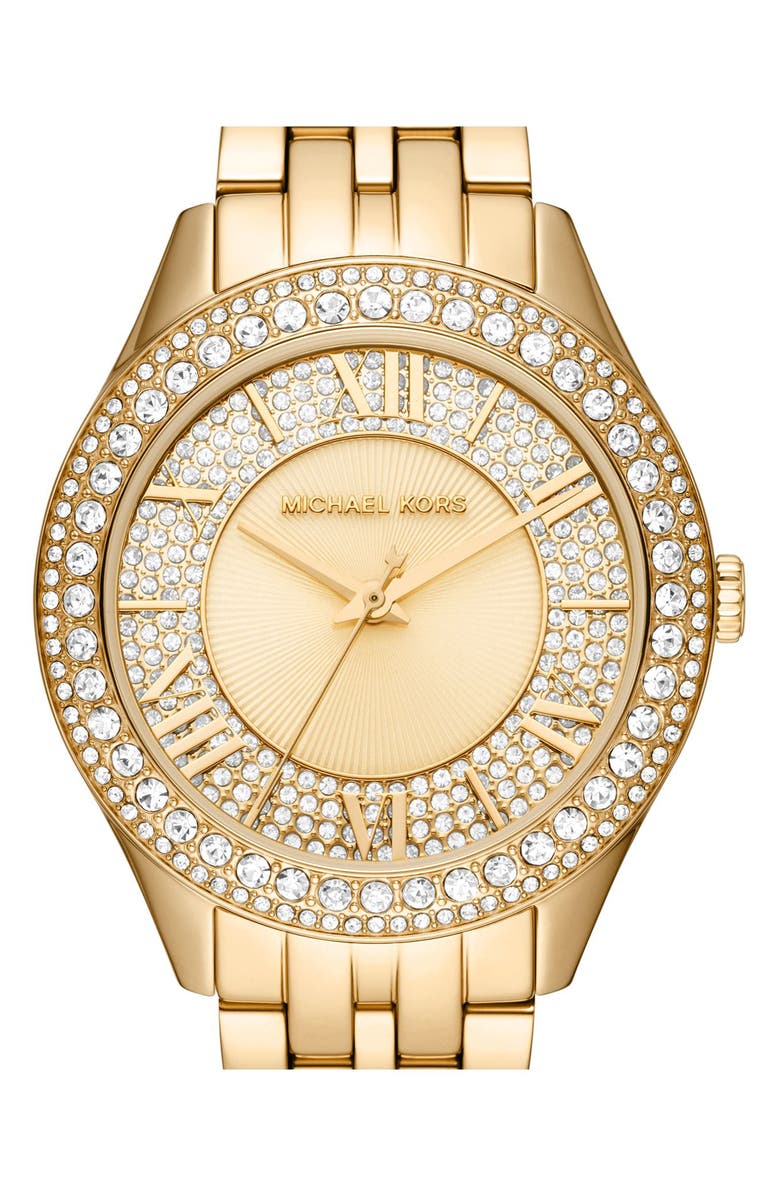 MICHAEL Michael Kors Harlowe Crystal Pavé Bracelet Watch, 38mm, Alternate, color, 