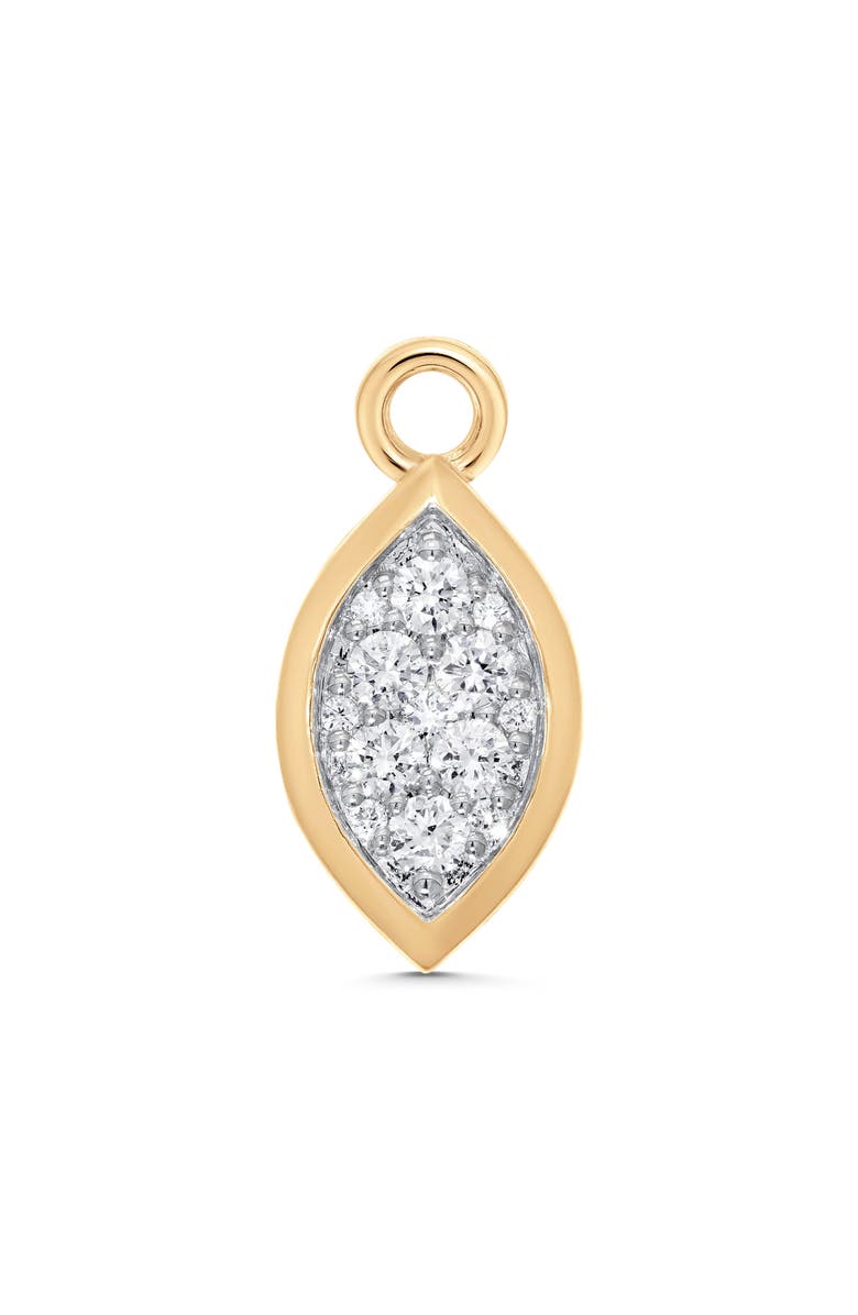 Sara Weinstock Marquis Diamond Pendant Charm, Main, color, Yellow Gold