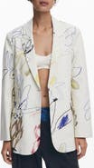 Desigual Abstract Print Blazer